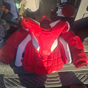 BAUER S23 JH SPEC HYPERLITE 2/MACH SENIOR GOALIE CHEST & ARM - RED