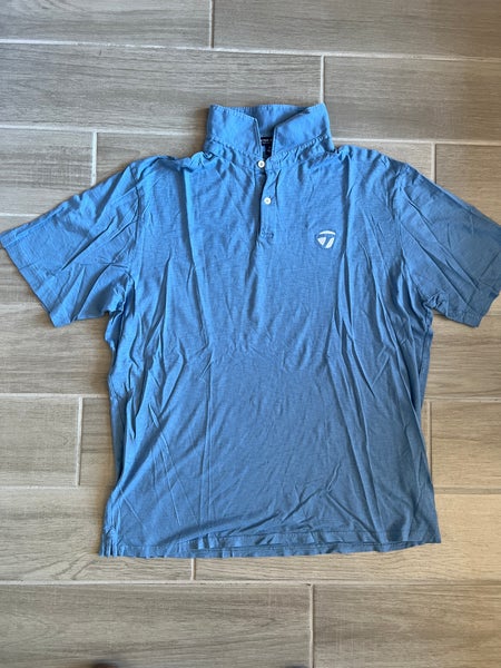 Peter Millar Blue XL Men's Polo with Taylormade Logo
