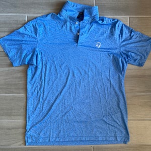 Peter Millar Blue XL Men's Polo with Taylormade logo