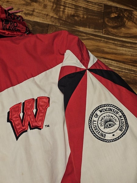 Vintage 1990s Wisconsin Badgers Pro Player NCAA Sports Hooded Jacket ...