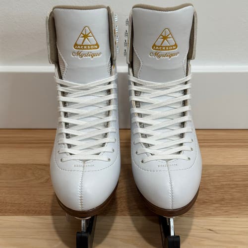 Jackson Ultima Mystique Ladies Girls White Figure Ice Skates JS1490 Size 6.5 C