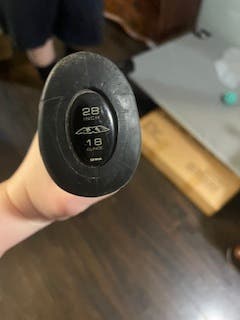 2019 AXE Elite One Alloy USABat Certified Bat (-10) 18 oz 28" (Used)