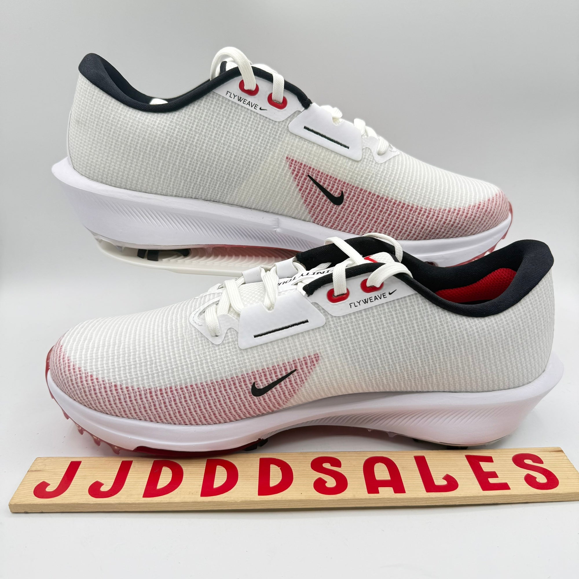 Nike Air Jordan ADG 5 Golf Shoes White Fire Red Silver 
