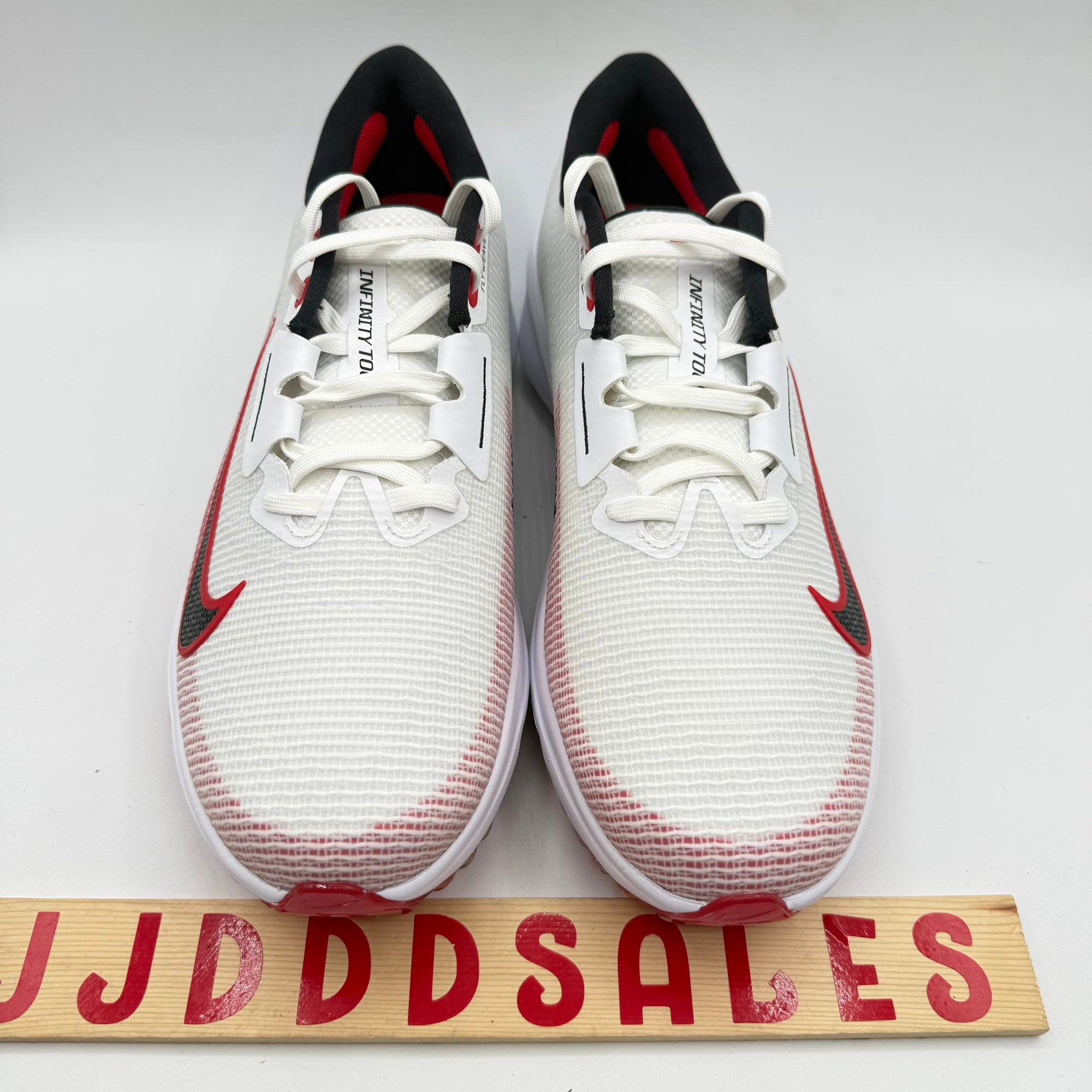 Nike Air Jordan ADG 5 White Fire Red Metallic  Men\'s Size 11.5WIDE FQ7874-101 Nike Air Jordan ADG 5 Golf Shoes White Fire Red Silver  main image 3