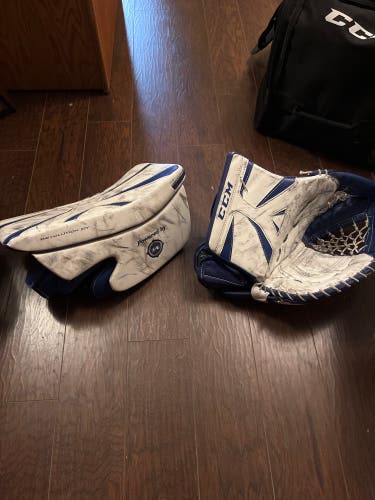 CCM Regular Glove and blocker (Used)