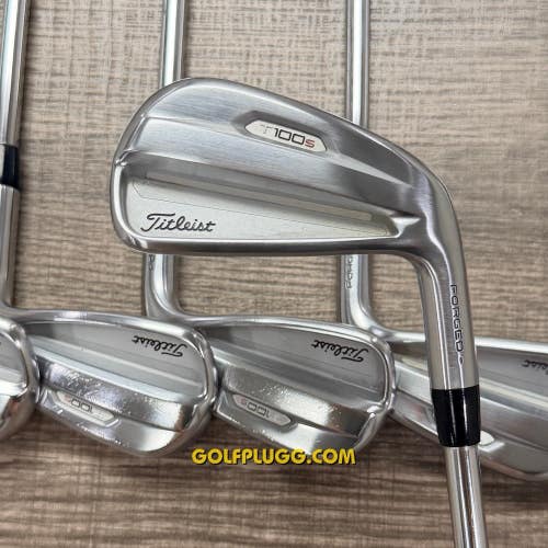 Titleist T100S 2021 Iron Set 4-PW / AMT Black Steel, Stiff (56)