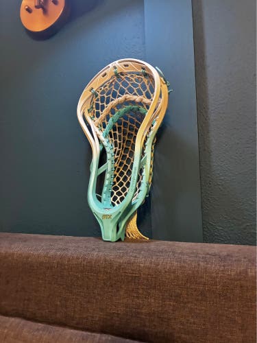 Custom aquamarine STX Hyper Power Strung Head