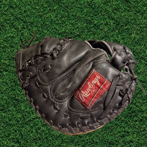 Rawlings Catcher’s Mitt – Model RCM33TGN – Cleaned, Conditioned & Game-Ready