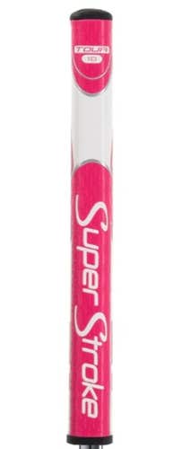 SuperStroke Zenergy Tour 1.0 Putter Grip (Pink/White, 1.0", 71g) Golf NEW
