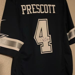 Cowboys Dak Prescott Authentic Signed Navy Blue Nike Elite Jersey