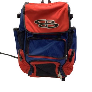 Used BoomBah 4 BAT BACKPACK BB/SB Player Backpack Red 11347-S000261419