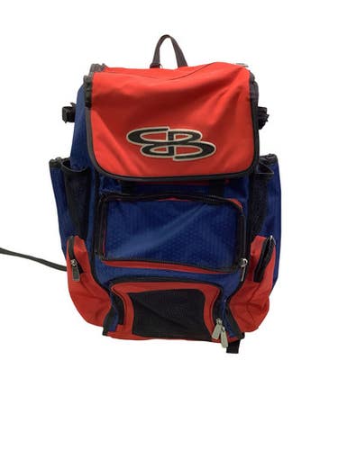 Used BoomBah 4 BAT BACKPACK BB/SB Player Backpack Red 11347-S000261419
