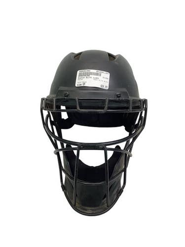 Used Easton ELITE BLACK Catchers Helmet w/Mask Black SM 11347-S000261403