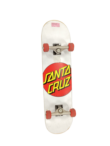 Used Santa Cruz SANTA CRUZ Complete Skateboard White 7 1/2" 11613-S000174170