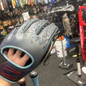 Used Rawlings REV 1-X BB/SB Glove RH Throw Navy Blue 12" 11337-S000476713