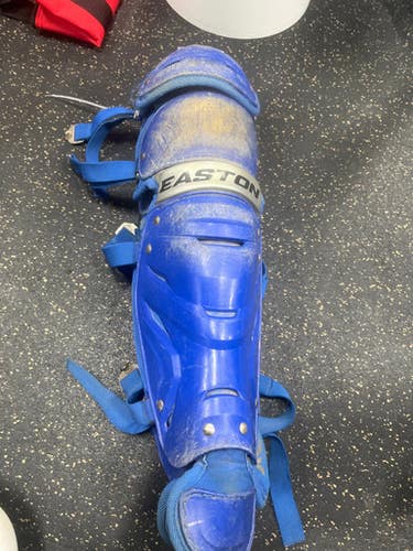 Used Easton GAMETIME Catchers Leg Guards Royal Blue Youth 11337-S000476705