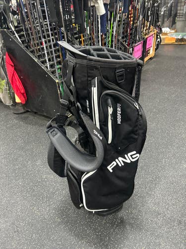 Used Ping HOOFER 14 Mens Stand Bag Black 11337-S000476658