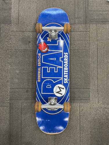Used REAL RENEWAL EDITION SKATEBOARD Complete Skateboard Royal Blue 8" 11614-S000227535