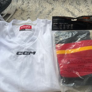 Black Intermediate Medium Tron Socks (New)