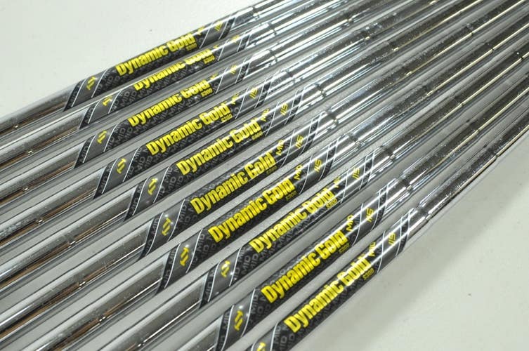 True Temper Dynamic Gold S300 MID 115g 10pc Iron Shaft Set .355 Steel # 208058