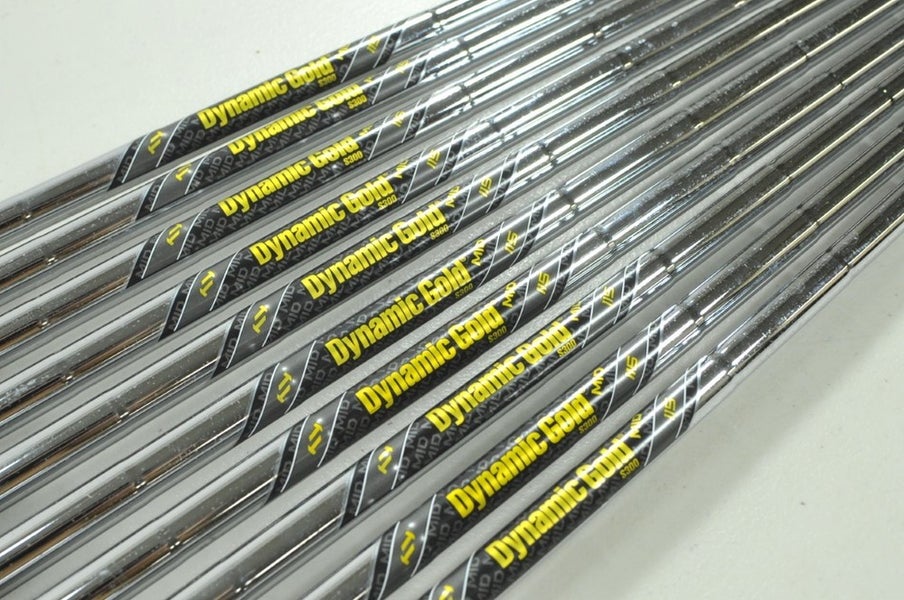 True Temper Dynamic Gold S300 MID 115g 10pc Iron Shaft Set .355 Steel # 208058
