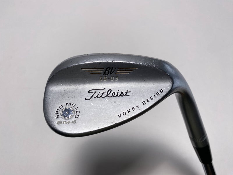 Titleist Vokey Spin Milled SM4 Chrome Lob Wedge LW 58* 9 Bounce RH
