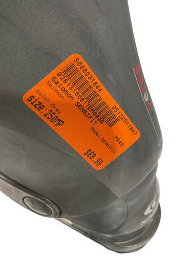 Used Salomon SENSIFIT Mens DH Ski Boot Grey 250 MP - M07 - W08 11847-S000031844