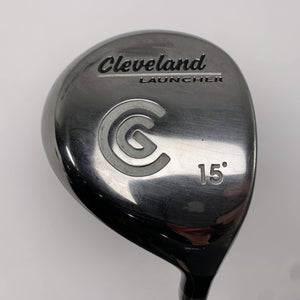 Cleveland Launcher 3 Fairway Wood 15* Launcher Gold 65g Stiff Graphite Mens RH