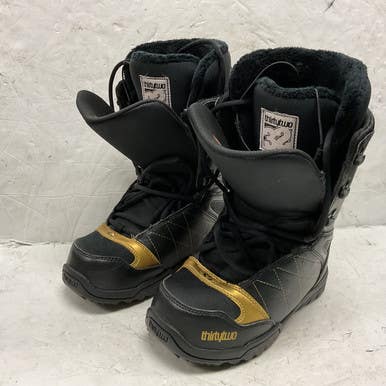 Used ThirtyTwo W SUMMIT Womens Snowboard Boots Black And Gold Senior 8 11855-S000196751