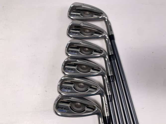 Ping G 2016 Iron Set 6-PW+GW White Dot 3* Up CFS Regular Graphite Mens RH +1"