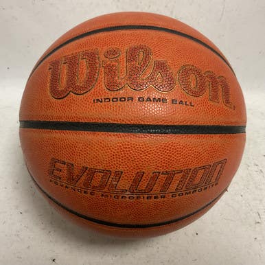 Used Wilson EVOLUTION Basketball Adult Indoor Orange 29 1/2" 11855-S000196227