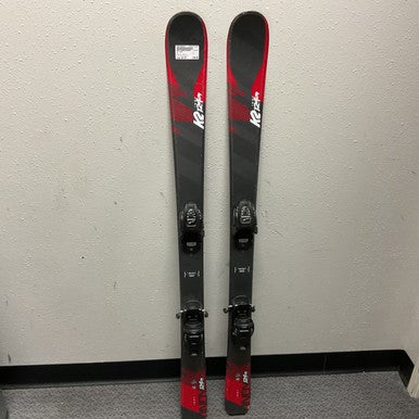 Used K2 INDY Boys DH Ski/Binding Grey And Red 124 cm 11855-S000196229
