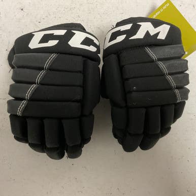 Used CCM T4R Youth Gloves Black And White 9" 11855-S000196239