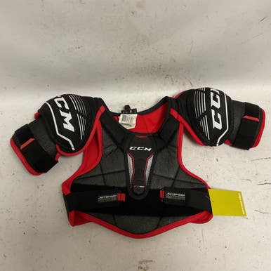 Used CCM JETSPEED FT350 Junior Shoulder Pads Black And Red MD 11855-S000196233