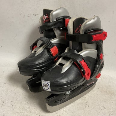 Used COUGAR ADJ ICE SKATES Boys Softboot Skate Black Adjustable 11855-S000196280