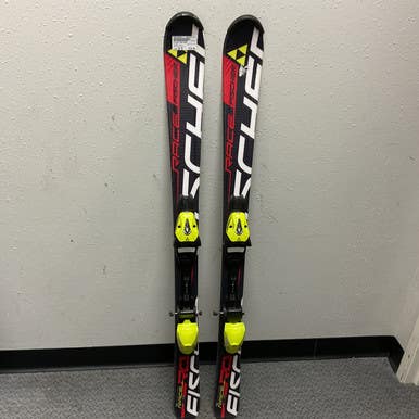 Used Fischer RC4 RACE Boys DH Ski/Binding Black And Red 120 cm 11855-S000196278