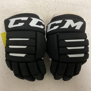 Used CCM TACKS 4R2 Junior Gloves Black 12" 11855-S000194699