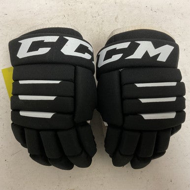 Used CCM TACKS 4R2 Junior Gloves Black 12" 11855-S000194699
