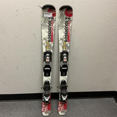 Used Rossignol PMC PRO J Boys DH Ski/Binding White/Black/Red 100 cm 11855-S000196724