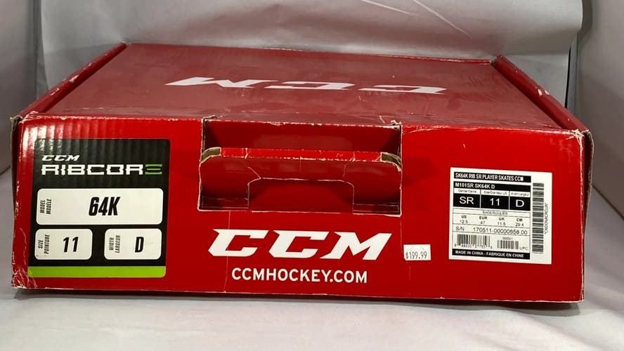 CCM RibCor 64K Hockey Skates 11 (New)
