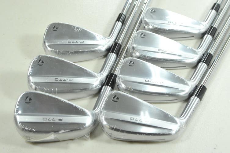 LEFT HANDED TaylorMade P770 2025 4-PW Iron Set Stiff Flex DG S300 Steel #208169