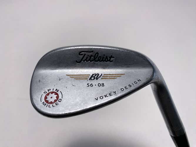 Titleist Vokey Spin Milled Chrome 2009 Sand Wedge SW 56* Wedge Steel Mens RH