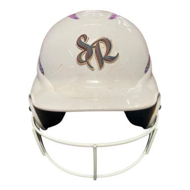 Used Wilson Batting Helmet w/Mask White M/L 11375-S000371573