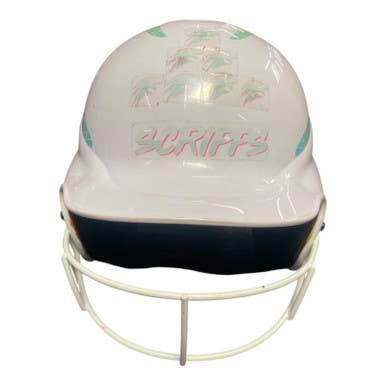 Used Wilson Batting Helmet w/Mask White M/L 11375-S000371574