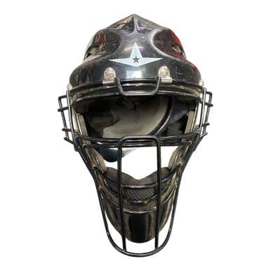 Used All-Star MVP2310 6 1/4-7 Catchers Helmet w/Mask Black One Size 11375-S000371575