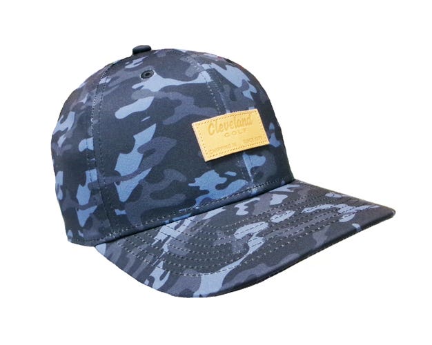 NEW Cleveland Golf Camo Patch Navy/Blue Adjustable Snapback Golf /Hat/Cap