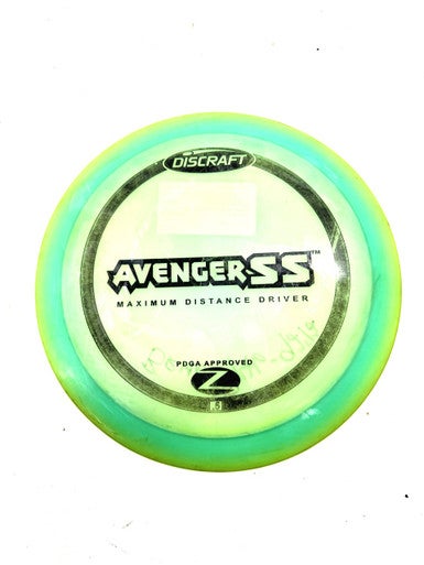 Used Discraft AVENGER SS Disc Golf Driver Green 11860-S000302506
