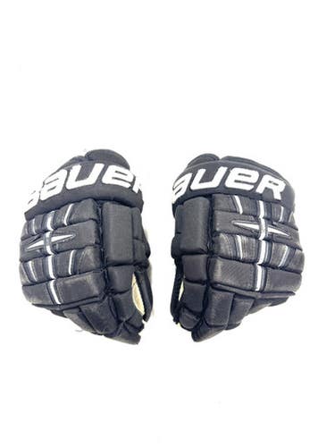 Used Bauer 4 ROLL PRO Junior Gloves Black 11" 11860-S000302471