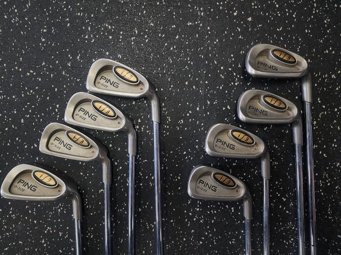 Used Ping I3 O-SIZE Mens Iron Set RH 3I-GW/AW (Maroon) 11849-S000032184