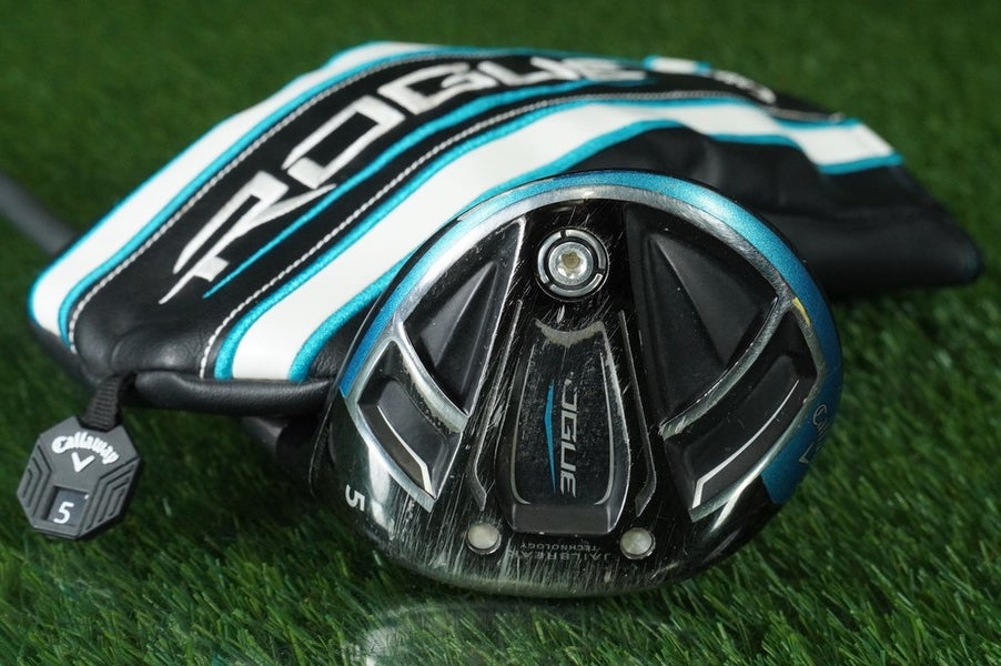 CALLAWAY ROGUE 5 WOOD FAIRWAY ALDILA QUARANTA WOMEN'S LADIES FLEX RH & HEADCOVER